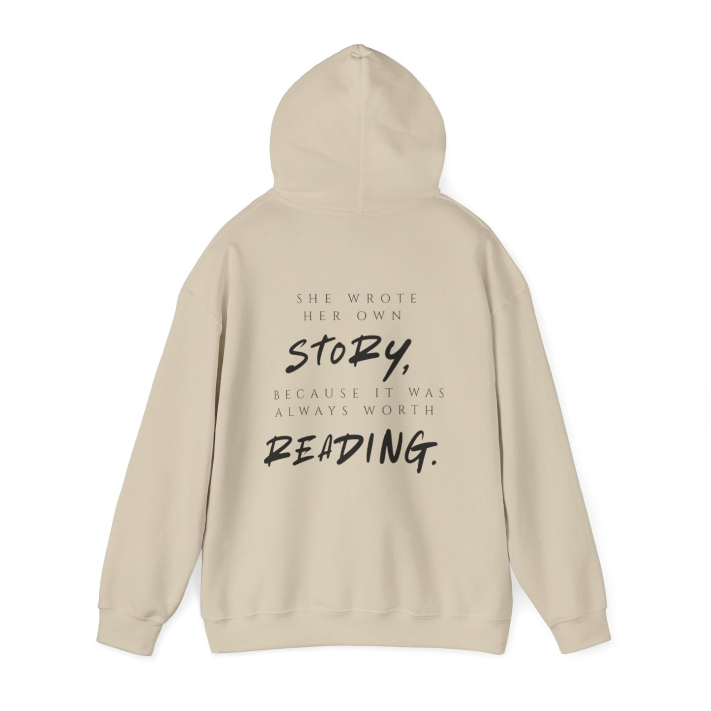 Inspirierender Kapuzenpullover – „She Wrote Her Own Story“