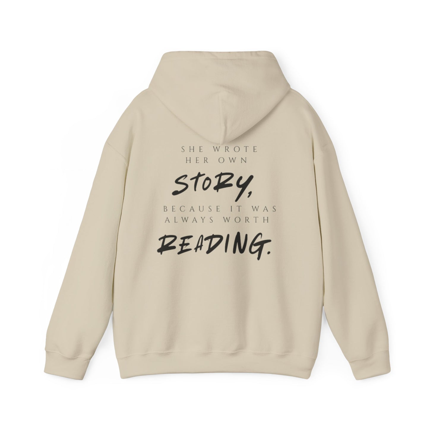 Inspirierender Kapuzenpullover – „She Wrote Her Own Story“