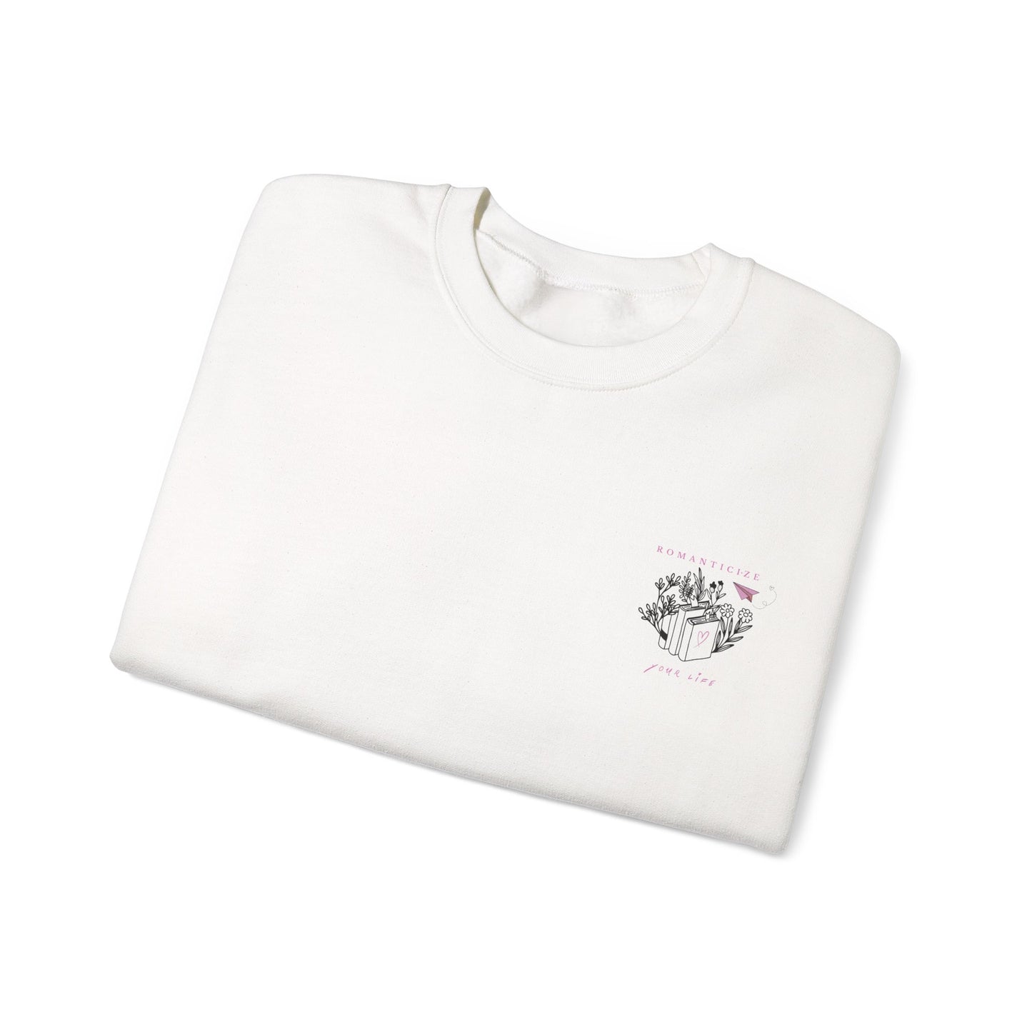 Sweatshirt „Romanticize Your Life“ – für Buchliebhaber & Träume