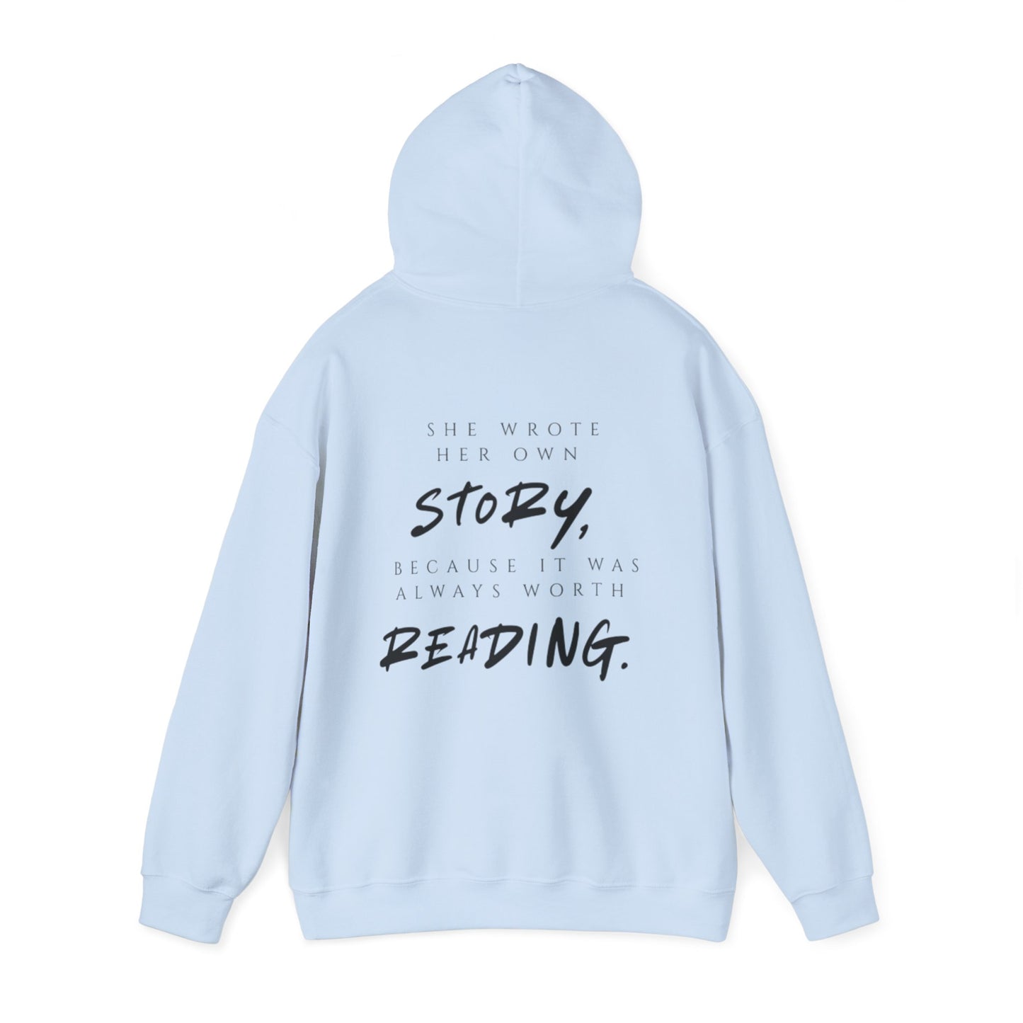 Inspirierender Kapuzenpullover – „She Wrote Her Own Story“