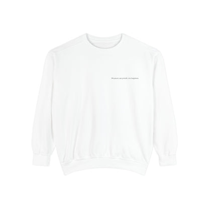 Unisex Sweatshirt – My Peace, My Growth, My Happiness
