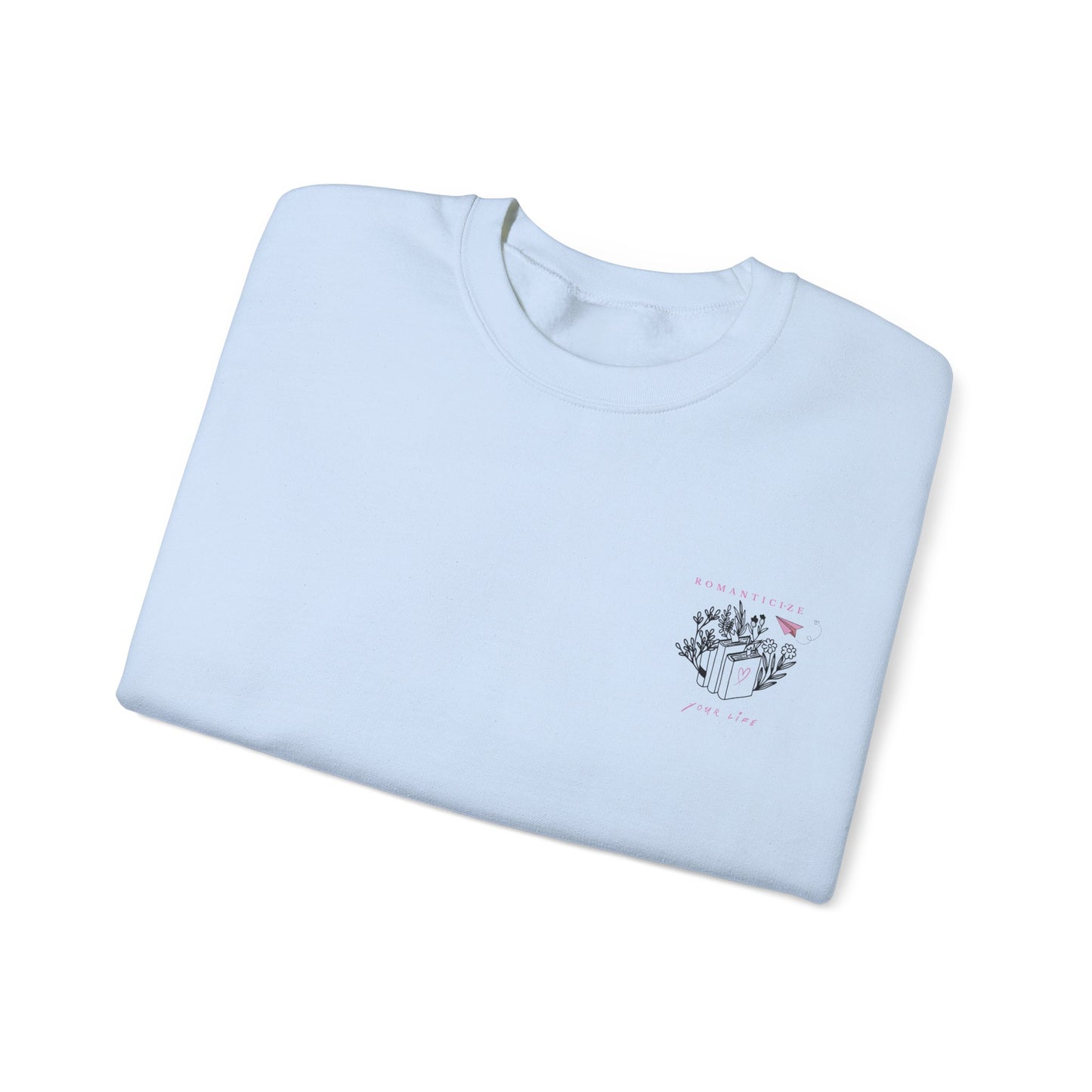 Sweatshirt „Romanticize Your Life“ – für Buchliebhaber & Träume