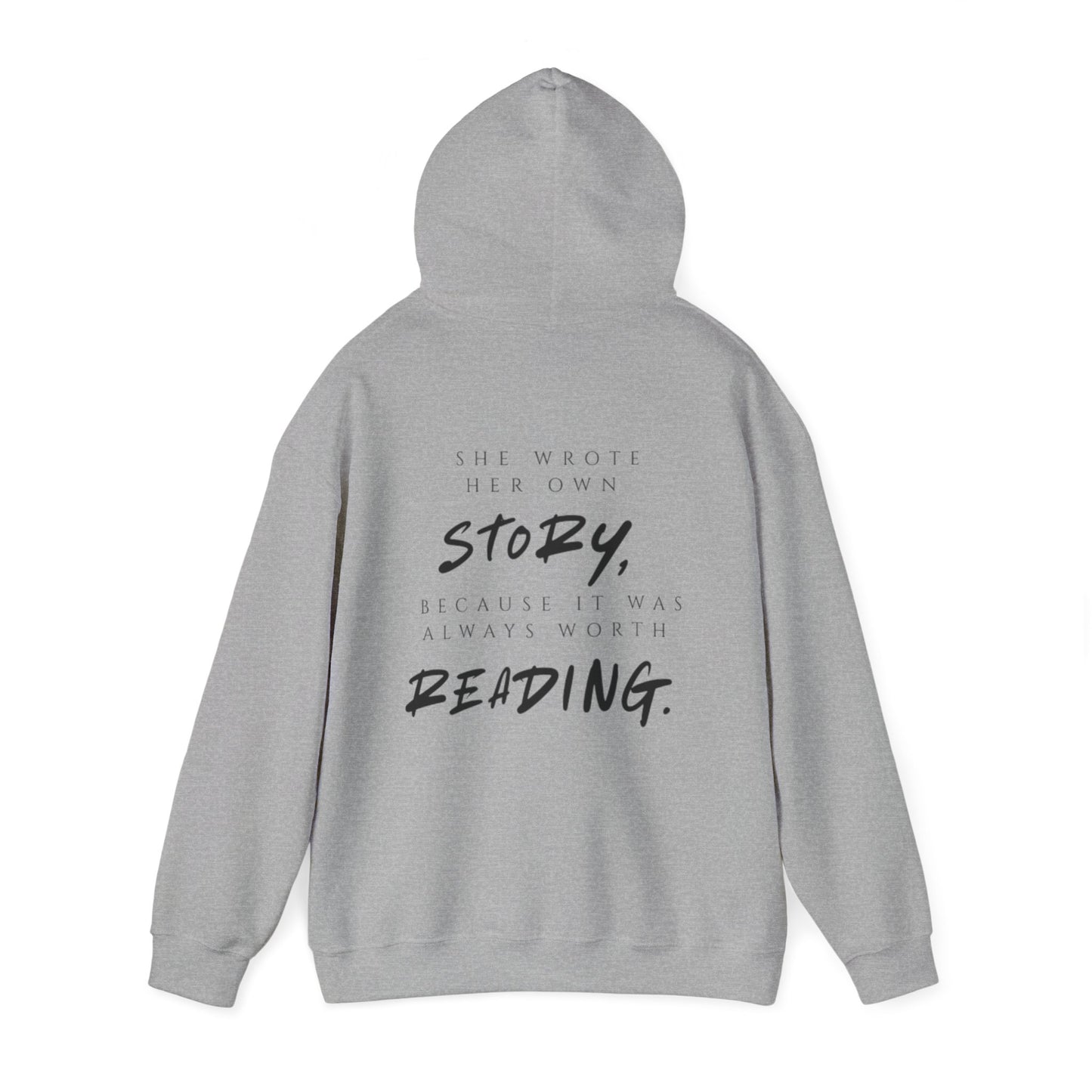 Inspirierender Kapuzenpullover – „She Wrote Her Own Story“