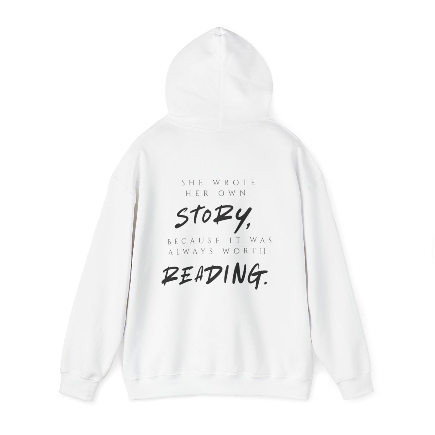 Inspirierender Kapuzenpullover – „She Wrote Her Own Story“