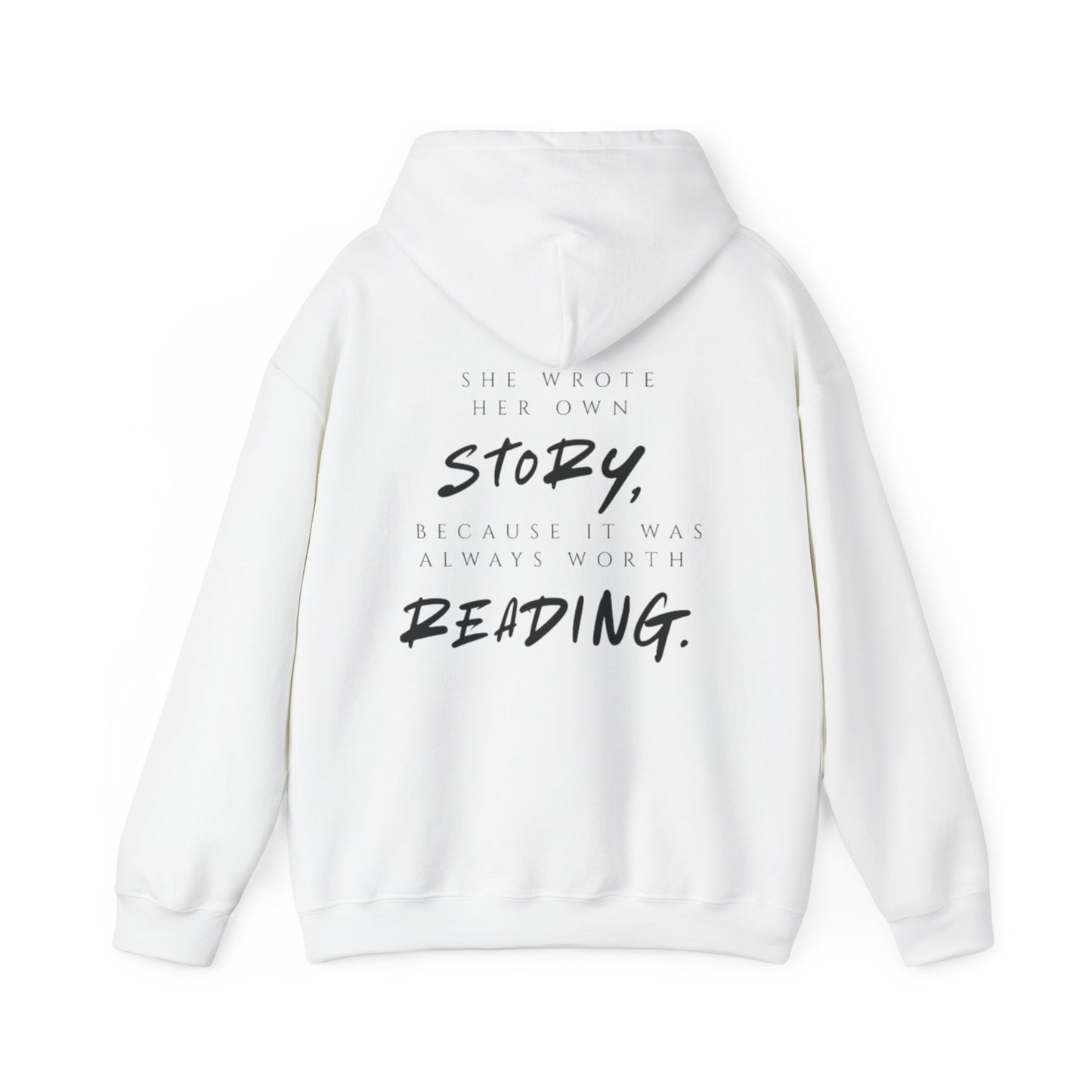 Inspirierender Kapuzenpullover – „She Wrote Her Own Story“