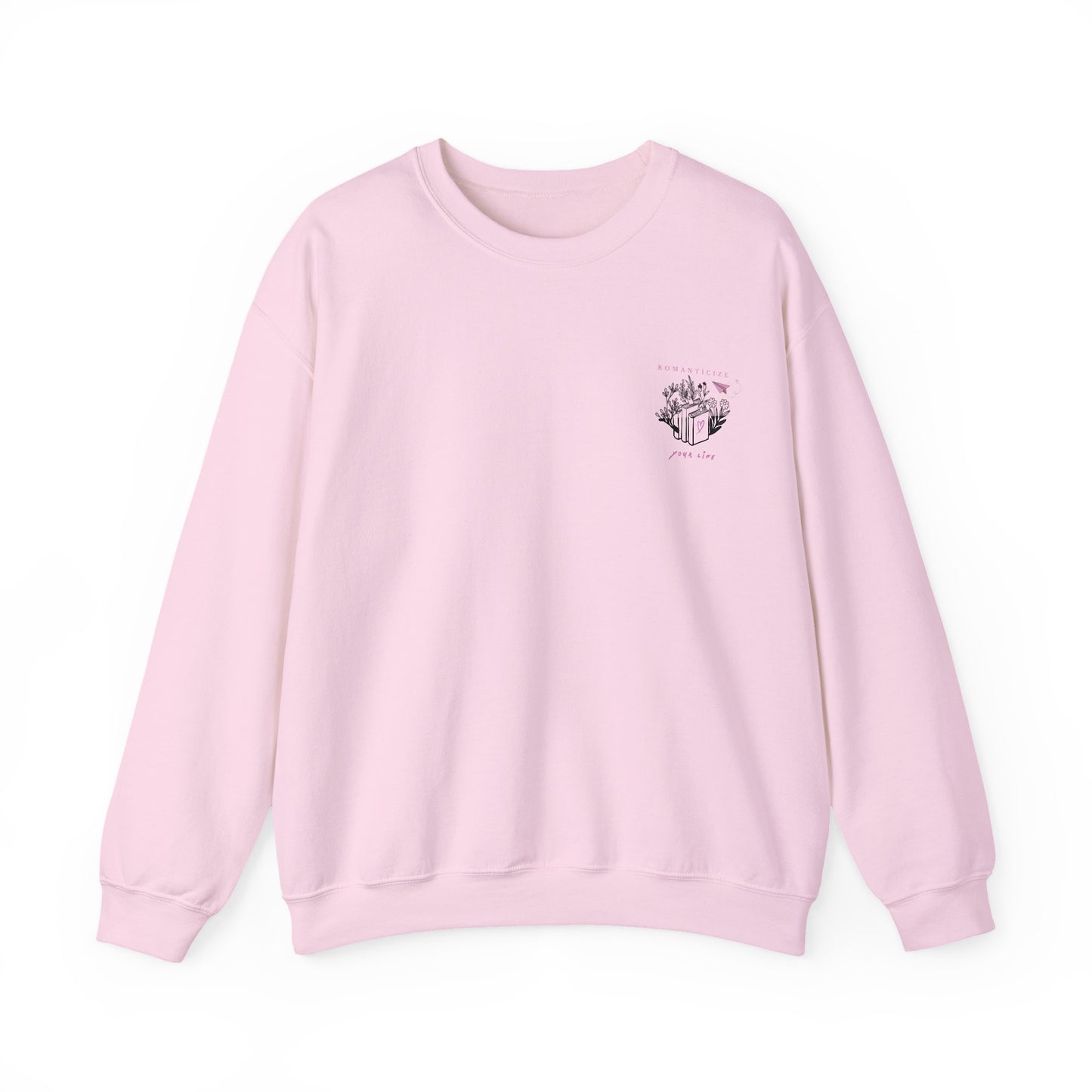 Sweatshirt „Romanticize Your Life“ – für Buchliebhaber & Träume