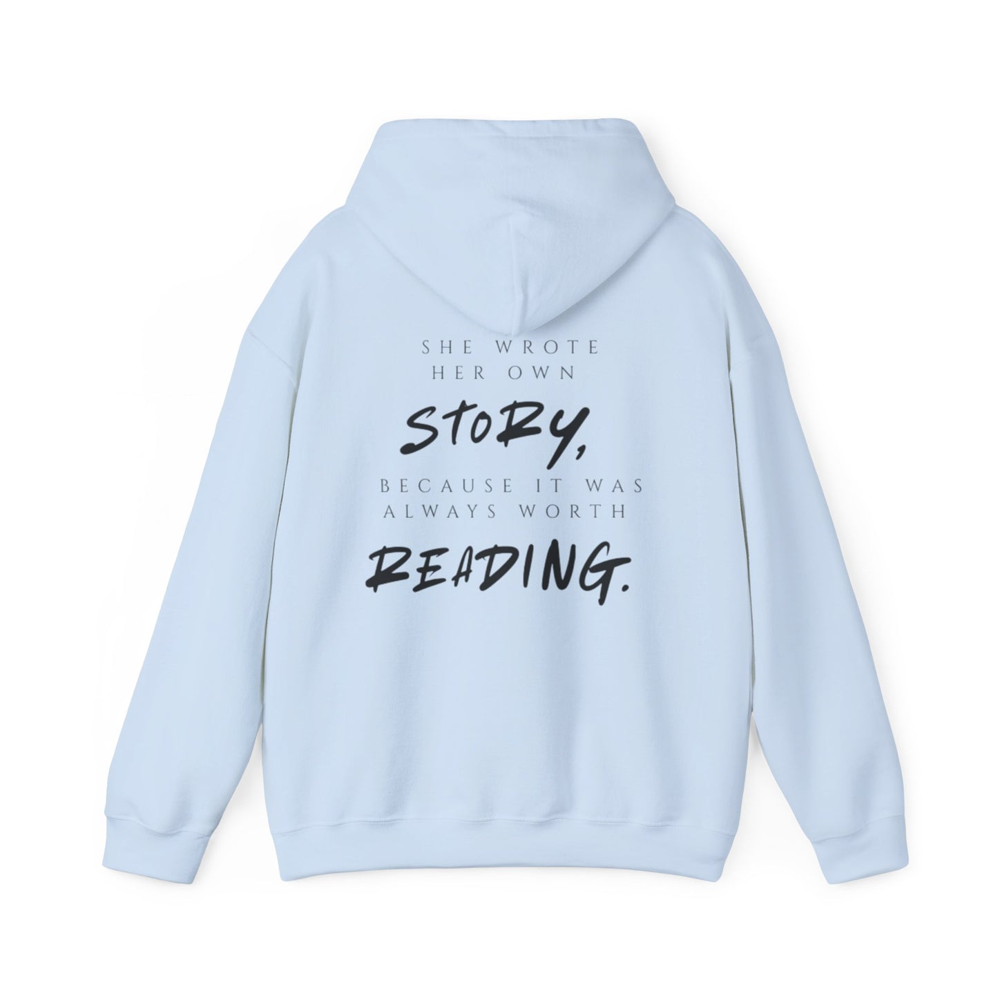 Inspirierender Kapuzenpullover – „She Wrote Her Own Story“