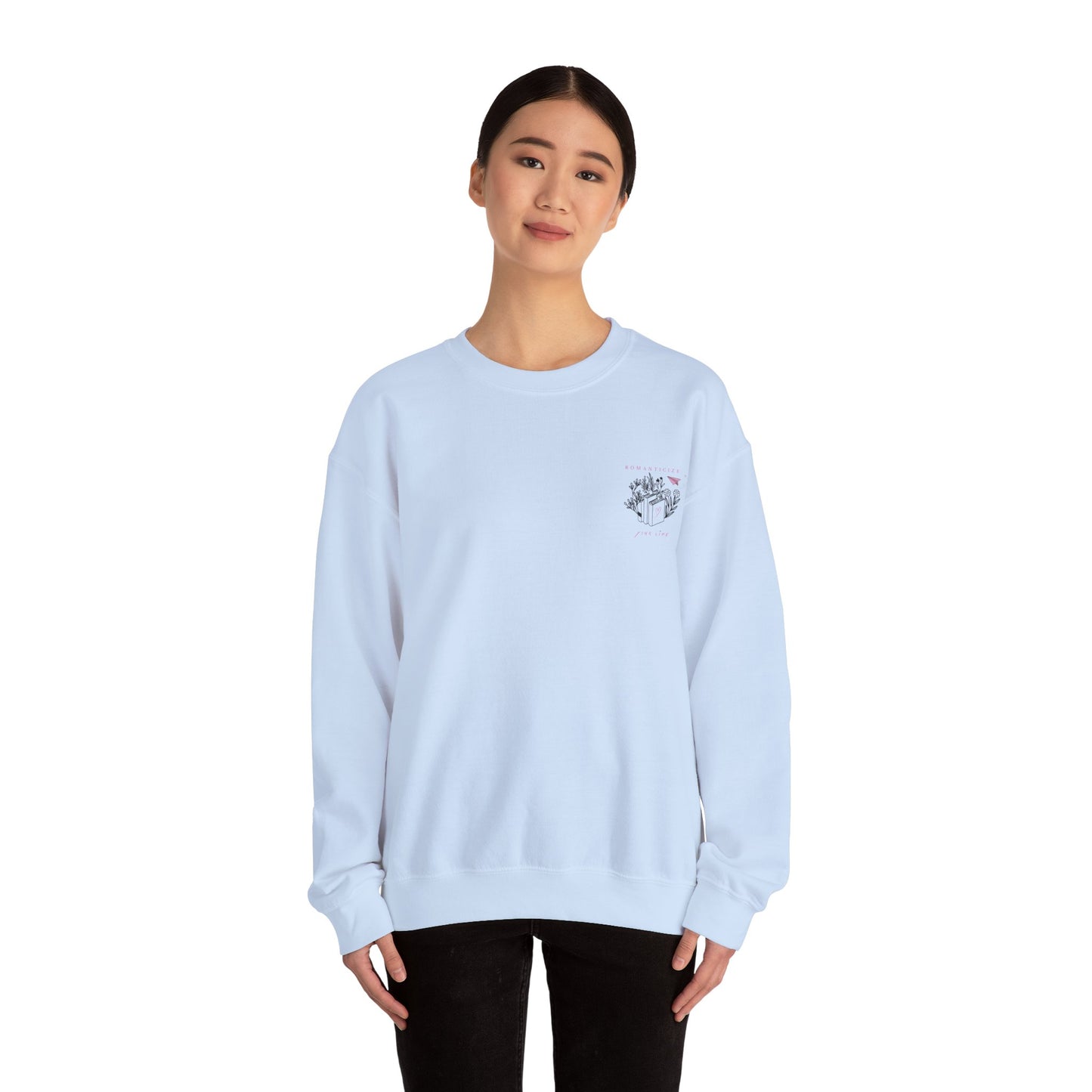 Sweatshirt „Romanticize Your Life“ – für Buchliebhaber & Träume