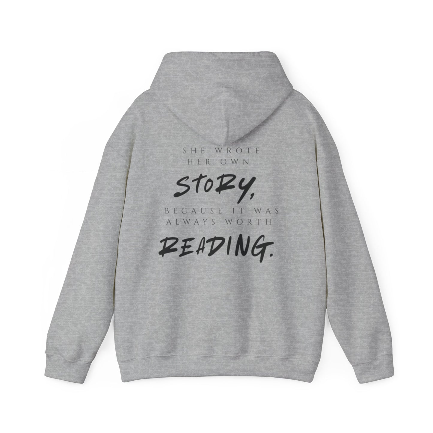 Inspirierender Kapuzenpullover – „She Wrote Her Own Story“