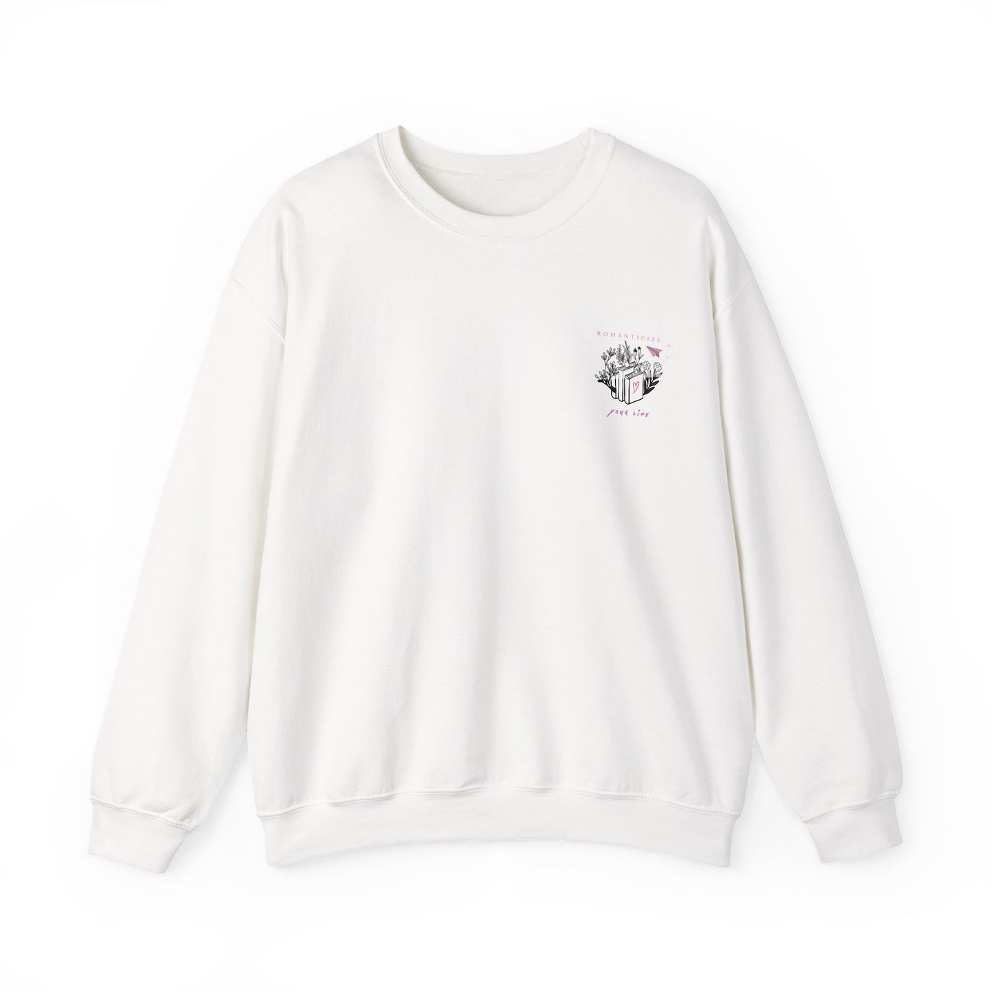 Sweatshirt „Romanticize Your Life“ – für Buchliebhaber & Träume