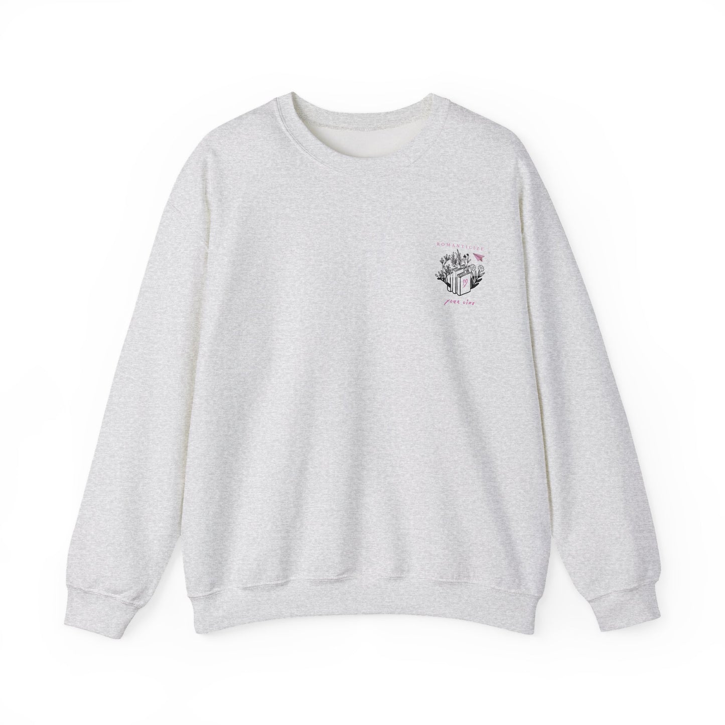 Sweatshirt „Romanticize Your Life“ – für Buchliebhaber & Träume