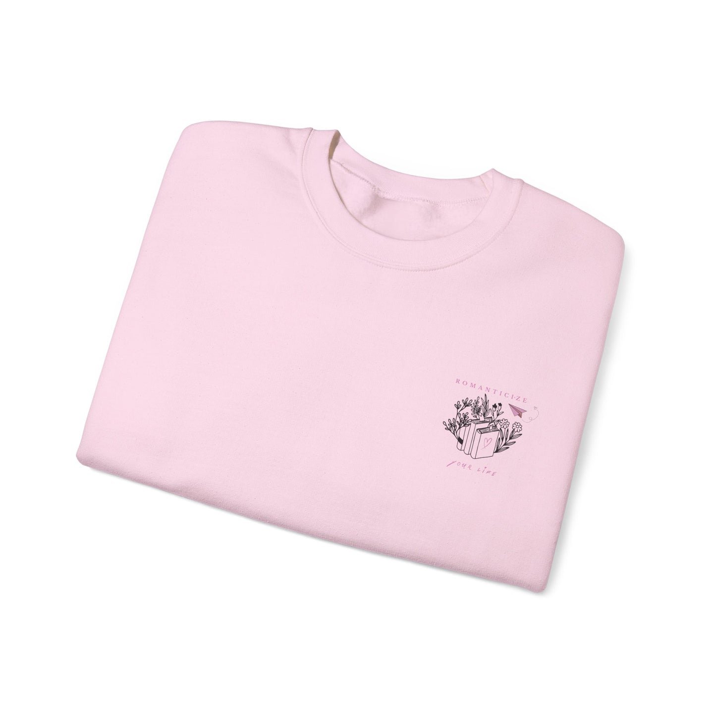 Sweatshirt „Romanticize Your Life“ – für Buchliebhaber & Träume
